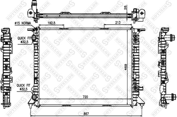 Stellox 10-25451-SX - Hladnjak, hladjenje motora www.molydon.hr