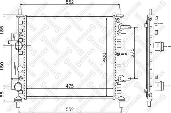 Stellox 10-25409-SX - Hladnjak, hladjenje motora www.molydon.hr