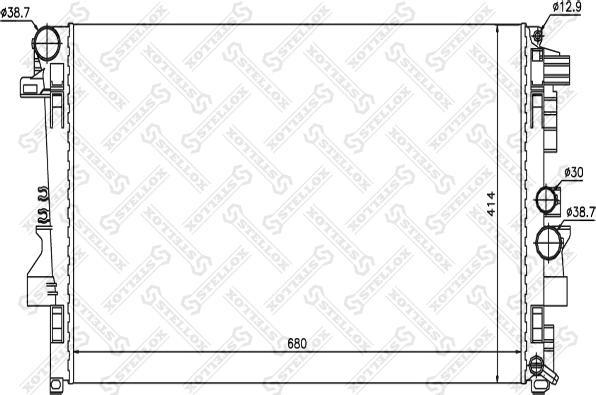 Stellox 10-25401-SX - Hladnjak, hladjenje motora www.molydon.hr