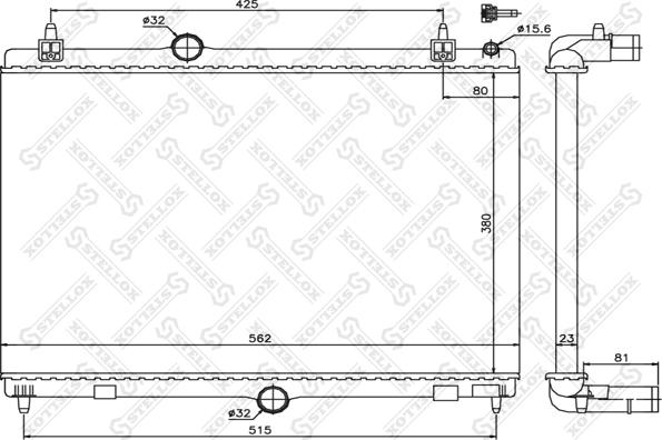 Stellox 10-25413-SX - Hladnjak, hladjenje motora www.molydon.hr