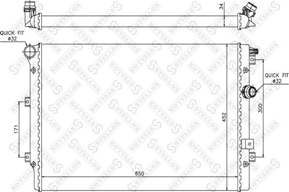 Stellox 10-25412-SX - Hladnjak, hladjenje motora www.molydon.hr