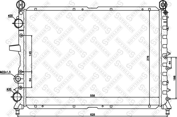 Stellox 10-25483-SX - Hladnjak, hladjenje motora www.molydon.hr