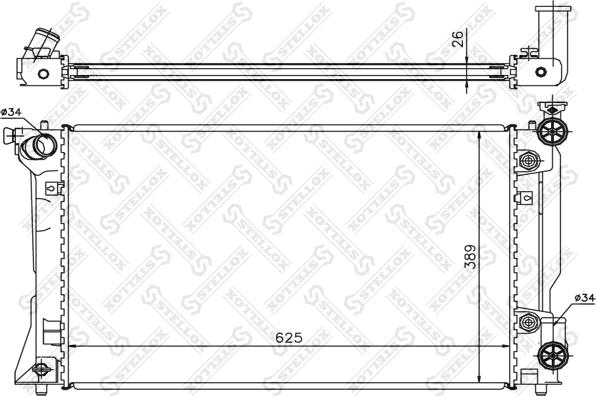 Stellox 10-25424-SX - Hladnjak, hladjenje motora www.molydon.hr