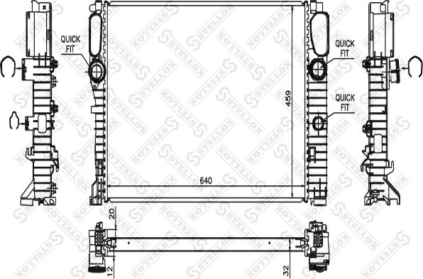 Stellox 10-25476-SX - Hladnjak, hladjenje motora www.molydon.hr