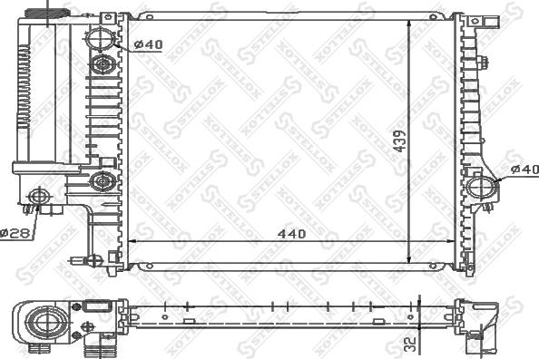 Stellox 10-25551-SX - Hladnjak, hladjenje motora www.molydon.hr