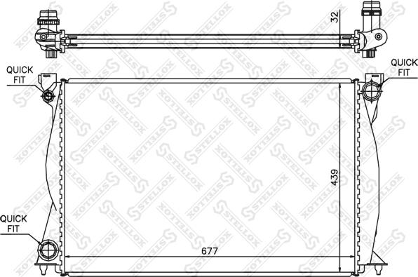 Stellox 10-25505-SX - Hladnjak, hladjenje motora www.molydon.hr