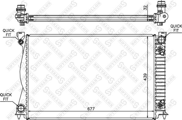 Stellox 10-25507-SX - Hladnjak, hladjenje motora www.molydon.hr