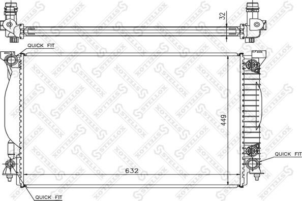 Stellox 10-25517-SX - Hladnjak, hladjenje motora www.molydon.hr