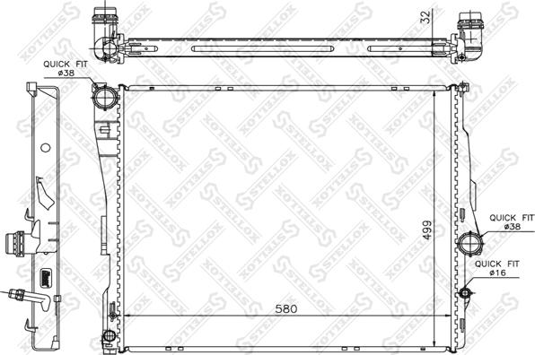 Stellox 10-25589-SX - Hladnjak, hladjenje motora www.molydon.hr