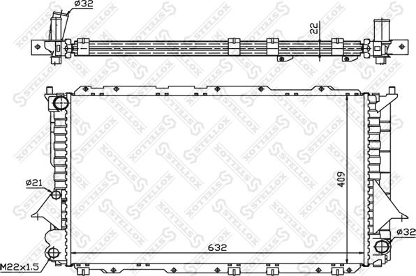 Stellox 10-25535-SX - Hladnjak, hladjenje motora www.molydon.hr