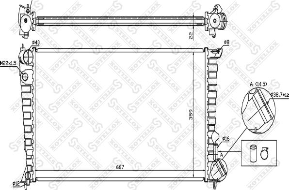 Stellox 10-25654-SX - Hladnjak, hladjenje motora www.molydon.hr