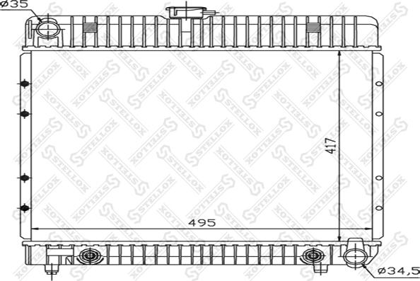 Stellox 10-25094-SX - Hladnjak, hladjenje motora www.molydon.hr