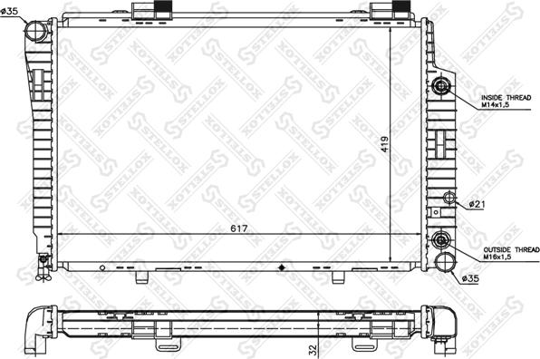 Stellox 10-25095-SX - Hladnjak, hladjenje motora www.molydon.hr