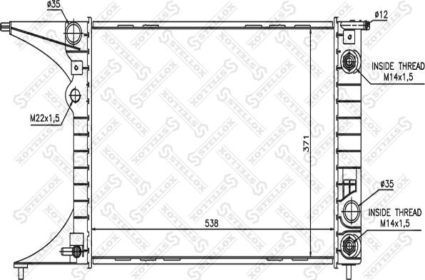 Stellox 10-25098-SX - Hladnjak, hladjenje motora www.molydon.hr