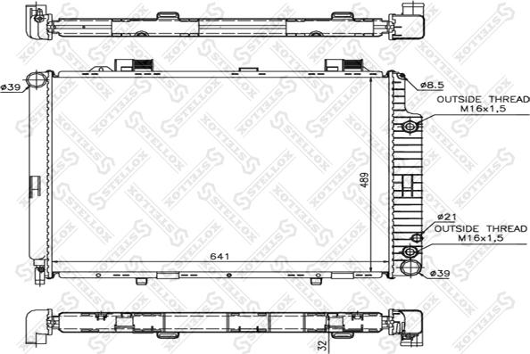 Stellox 10-25093-SX - Hladnjak, hladjenje motora www.molydon.hr