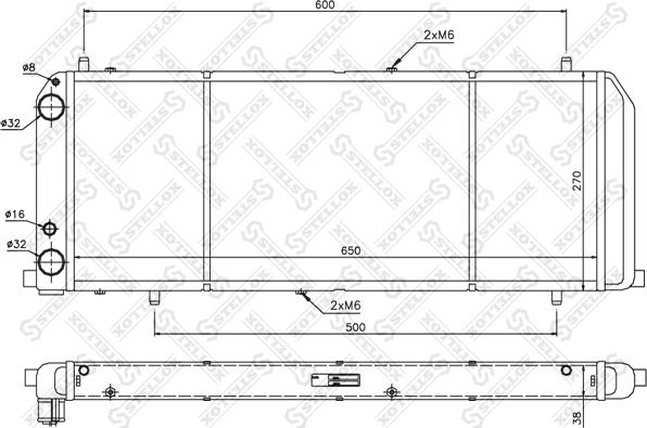 Stellox 10-25046-SX - Hladnjak, hladjenje motora www.molydon.hr