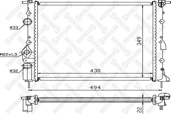 Stellox 10-25040-SX - Hladnjak, hladjenje motora www.molydon.hr