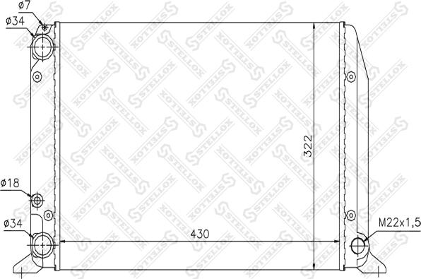 Stellox 10-25043-SX - Hladnjak, hladjenje motora www.molydon.hr