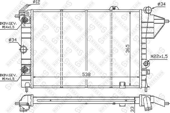 Stellox 10-25059-SX - Hladnjak, hladjenje motora www.molydon.hr