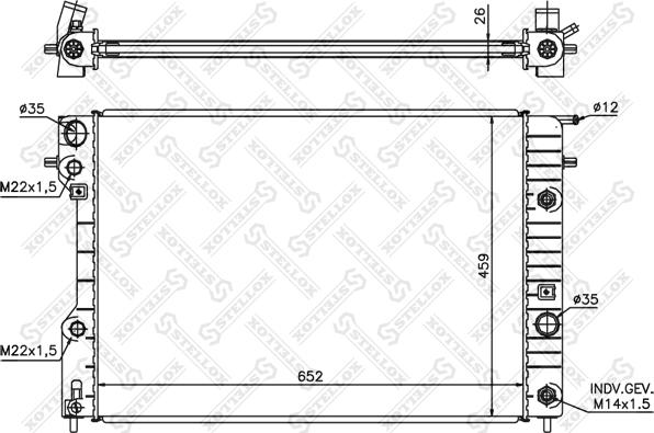 Stellox 10-25065-SX - Hladnjak, hladjenje motora www.molydon.hr