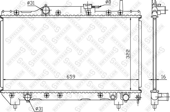 Stellox 10-25061-SX - Hladnjak, hladjenje motora www.molydon.hr