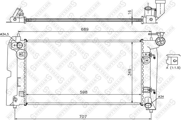 Stellox 10-25067-SX - Hladnjak, hladjenje motora www.molydon.hr