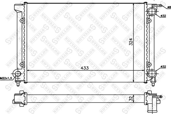 Stellox 10-25004-SX - Hladnjak, hladjenje motora www.molydon.hr