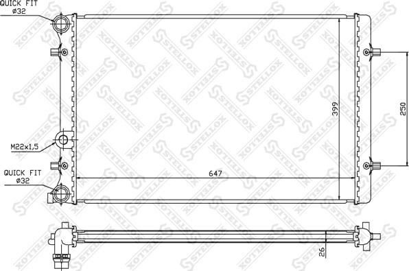 Stellox 10-25006-SX - Hladnjak, hladjenje motora www.molydon.hr