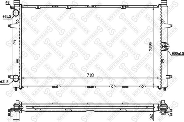 Stellox 10-25008-SX - Hladnjak, hladjenje motora www.molydon.hr