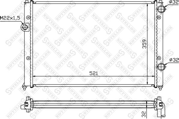 Stellox 10-25010-SX - Hladnjak, hladjenje motora www.molydon.hr