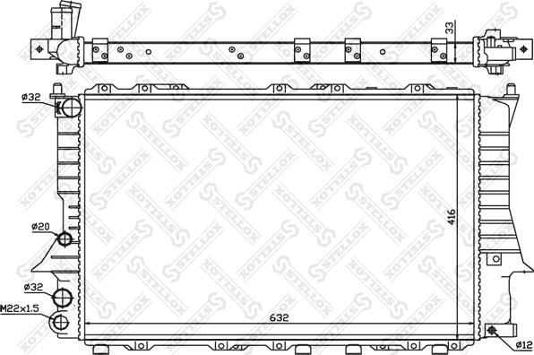 Stellox 10-25018-SX - Hladnjak, hladjenje motora www.molydon.hr