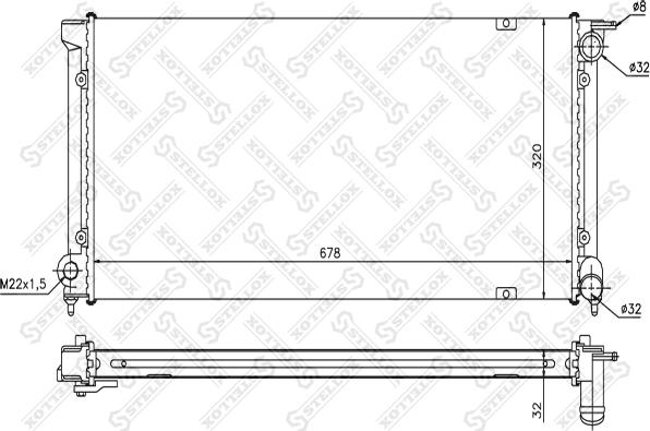 Stellox 10-25012-SX - Hladnjak, hladjenje motora www.molydon.hr