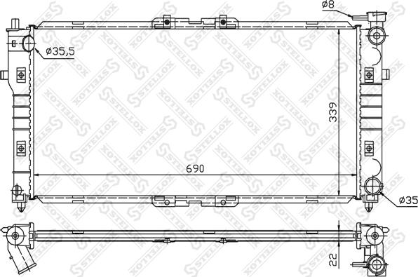 Stellox 10-25033-SX - Hladnjak, hladjenje motora www.molydon.hr