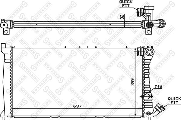 Stellox 10-25025-SX - Hladnjak, hladjenje motora www.molydon.hr