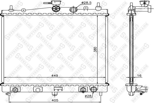 Stellox 10-25190-SX - Hladnjak, hladjenje motora www.molydon.hr