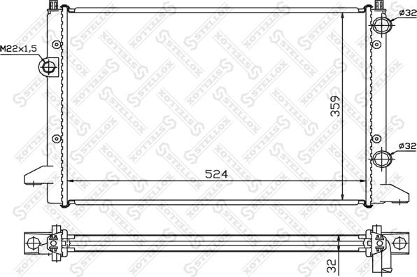 Stellox 10-25198-SX - Hladnjak, hladjenje motora www.molydon.hr