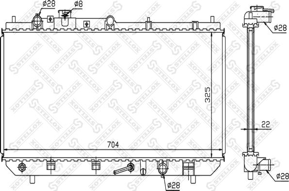 Stellox 10-25147-SX - Hladnjak, hladjenje motora www.molydon.hr