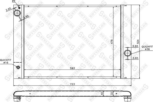 Stellox 10-25155-SX - Hladnjak, hladjenje motora www.molydon.hr