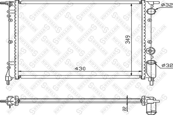 Stellox 10-25106-SX - Hladnjak, hladjenje motora www.molydon.hr