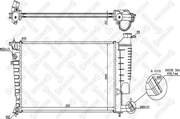 Stellox 10-25119-SX - Hladnjak, hladjenje motora www.molydon.hr