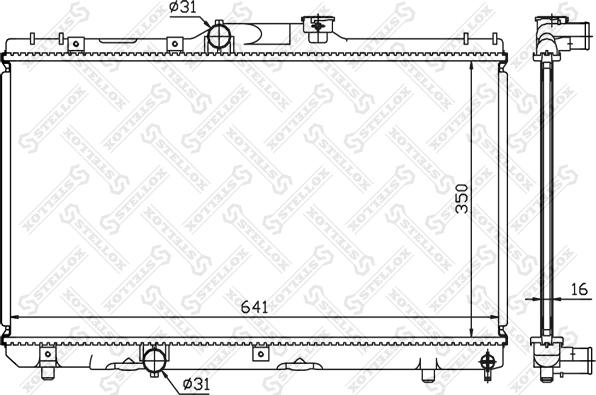 Stellox 10-25114-SX - Hladnjak, hladjenje motora www.molydon.hr