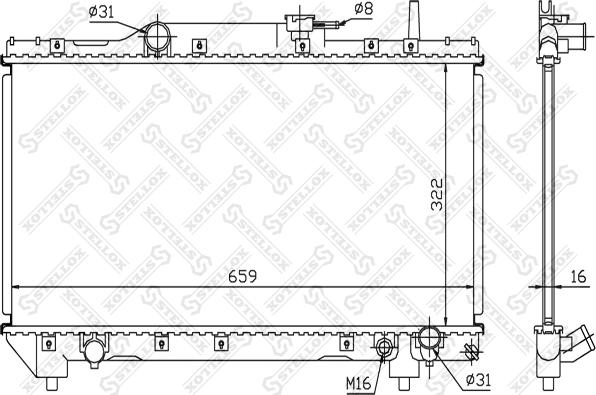 Stellox 10-25116-SX - Hladnjak, hladjenje motora www.molydon.hr