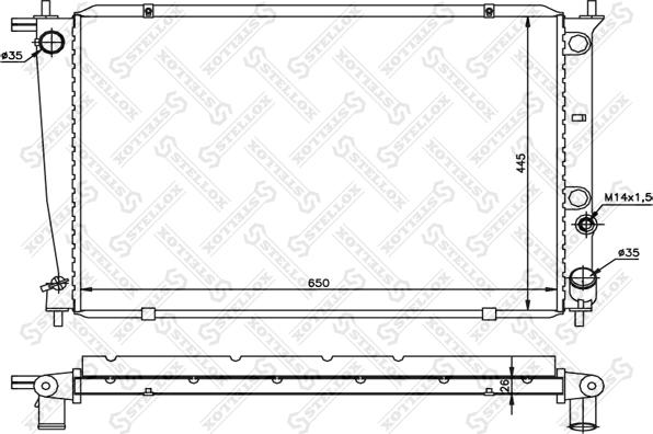 Stellox 10-25184-SX - Hladnjak, hladjenje motora www.molydon.hr