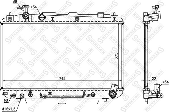 Stellox 10-25185-SX - Hladnjak, hladjenje motora www.molydon.hr