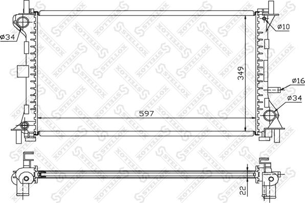 Stellox 10-25129-SX - Hladnjak, hladjenje motora www.molydon.hr