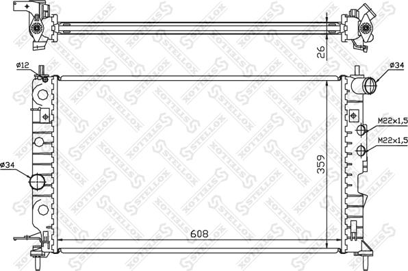 Stellox 10-25124-SX - Hladnjak, hladjenje motora www.molydon.hr