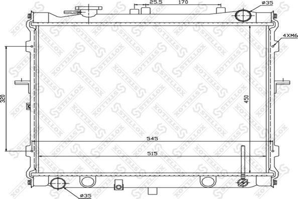 Stellox 10-25170-SX - Hladnjak, hladjenje motora www.molydon.hr