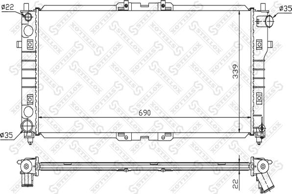 Stellox 10-25859-SX - Hladnjak, hladjenje motora www.molydon.hr