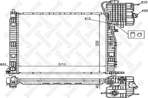 Stellox 10-25872-SX - Hladnjak, hladjenje motora www.molydon.hr