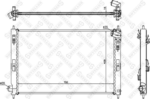 Stellox 10-25349-SX - Hladnjak, hladjenje motora www.molydon.hr